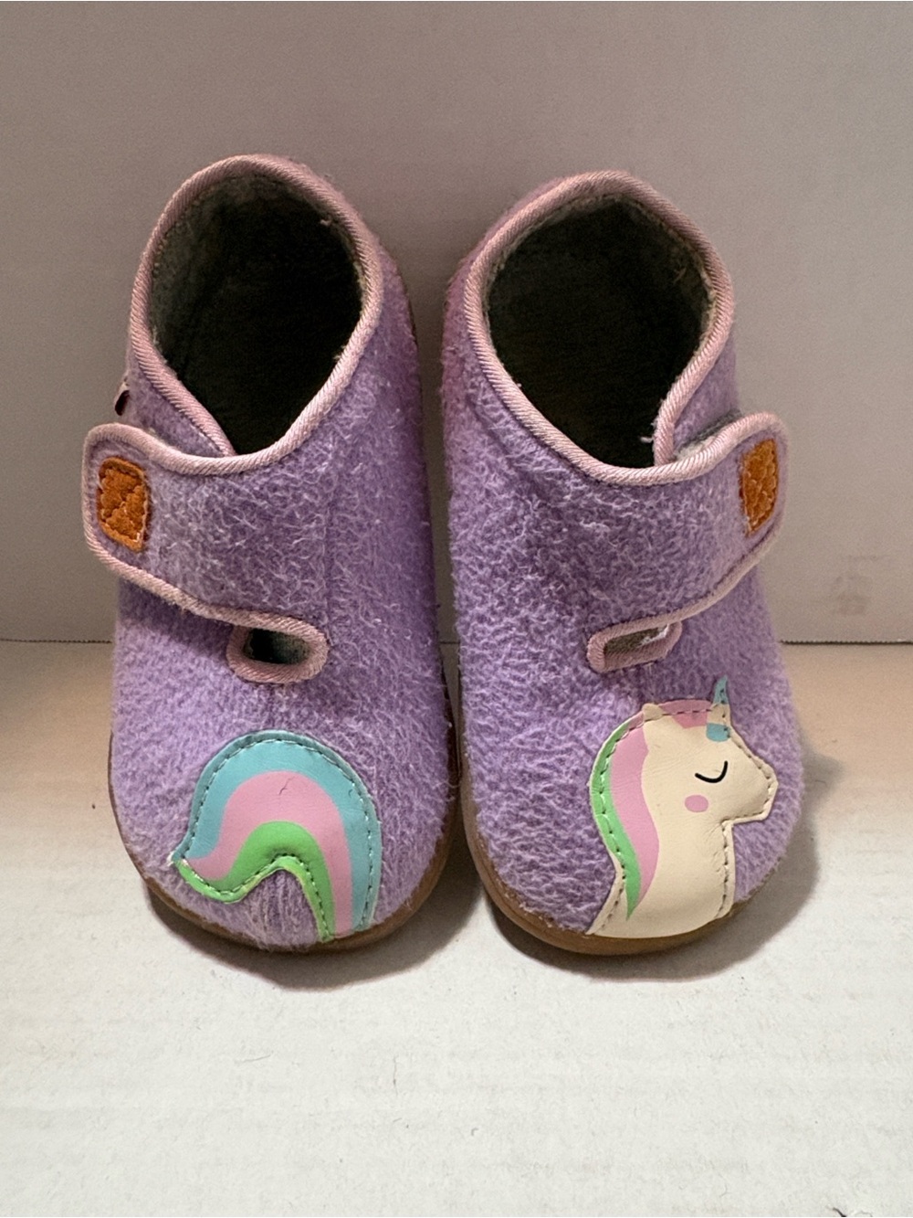 See Kai Run Purple Unicorn Kids Slippers
